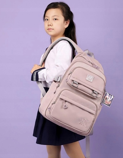 Plecak szkolny różowy (D072)