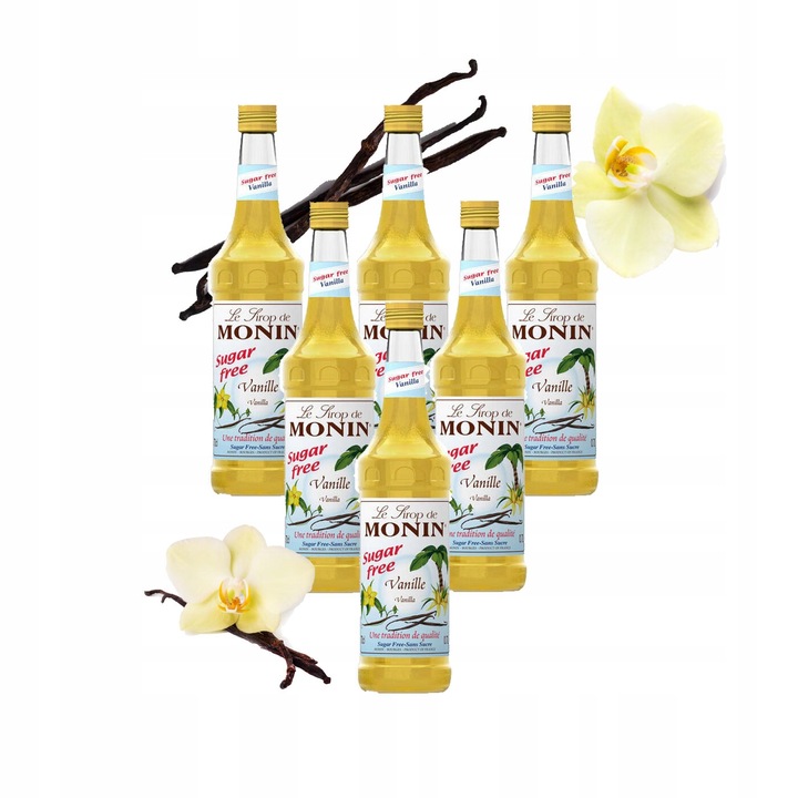 Syrop do kawy Monin Waniliowy bez cukru - 700 ml