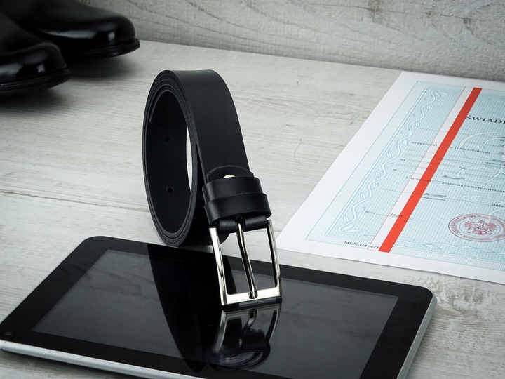 Pasek do spodni dla CHLOPCA komunijny skórzany