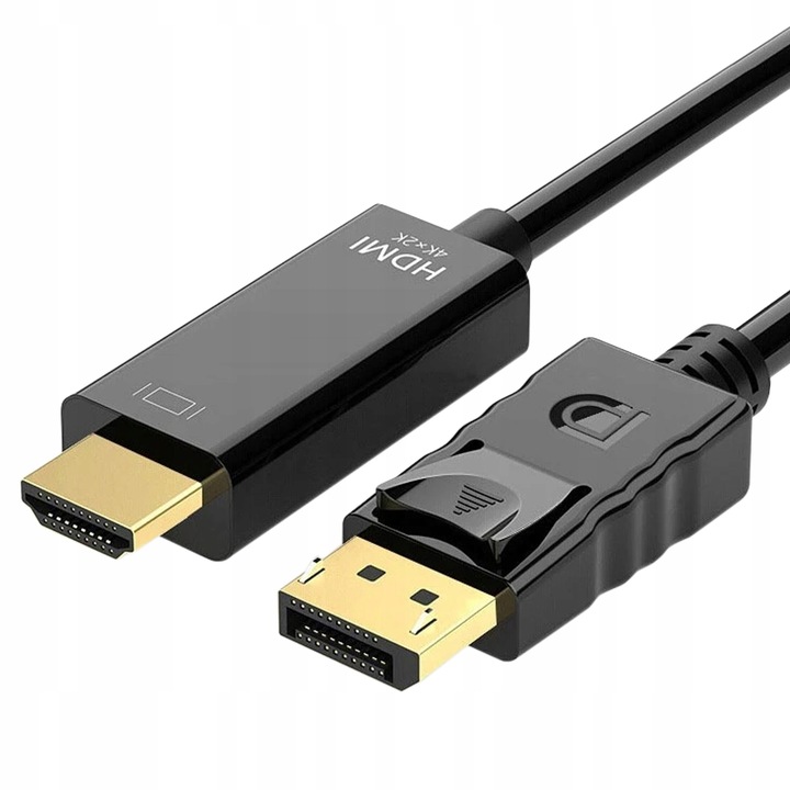 KABEL PRZEWÓD ADAPTER DISPLAYPORT 1.2 DO HDMI 4K UHD WIREWAY WW342118 1.8m