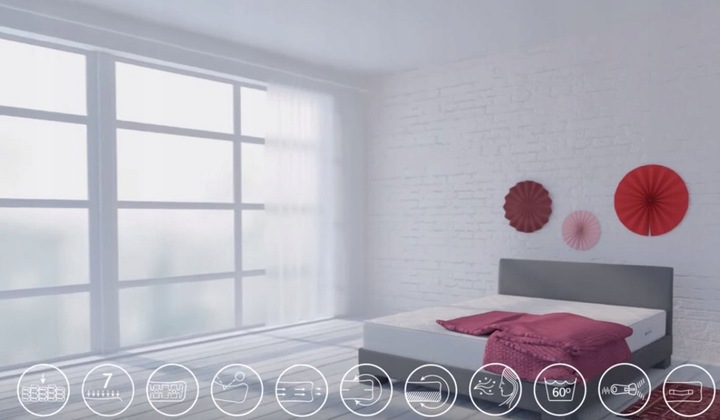 Materac FLAMENCO Hilding 180x200 cm Multipocket Sprężynowy New Tencel