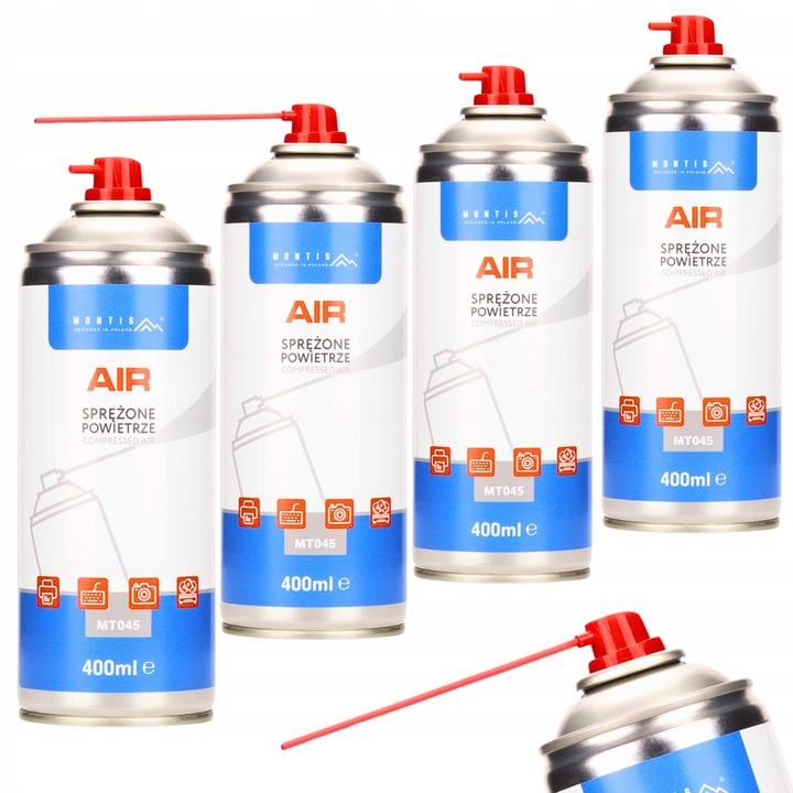 4X ZESTAW SPRĘŻONE POWIETRZE W PUSZCE RURKA DO LAPTOPA KOMPUTERA ZAMRAŻACZ