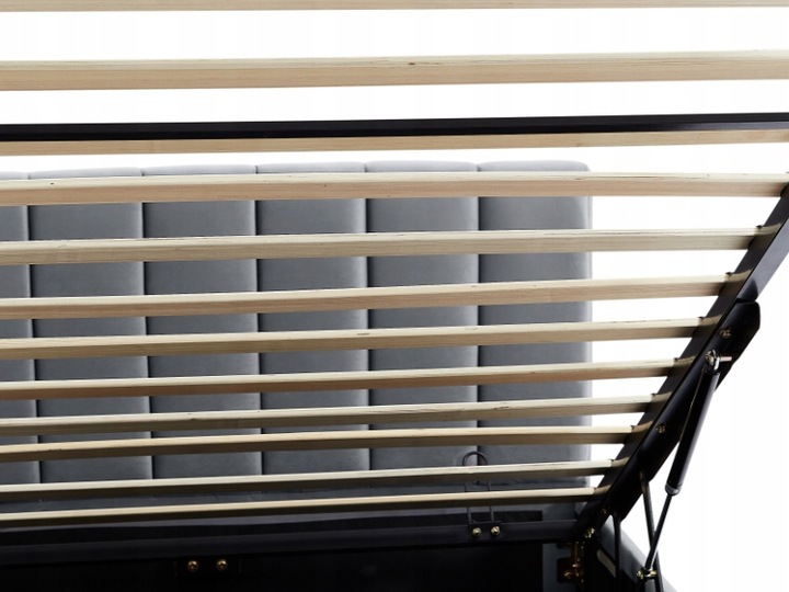 Łóżko 120x200 tapicerowane z zagłówkiem i stelażem MONTREAL VELVET