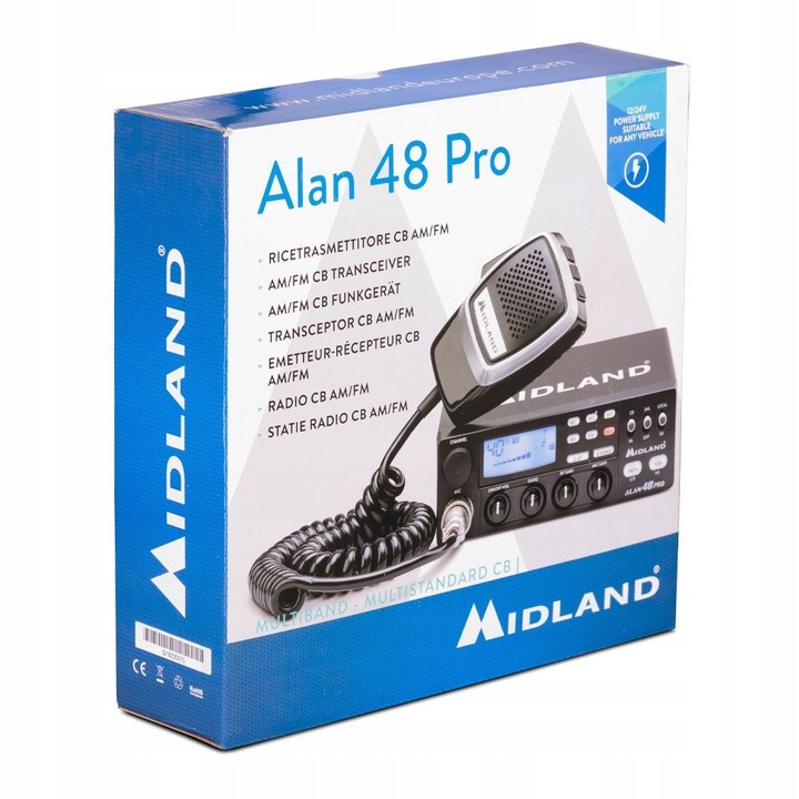cb radio MIDLAND ALAN 48 PRO 12/24V DS ANL + WTYK