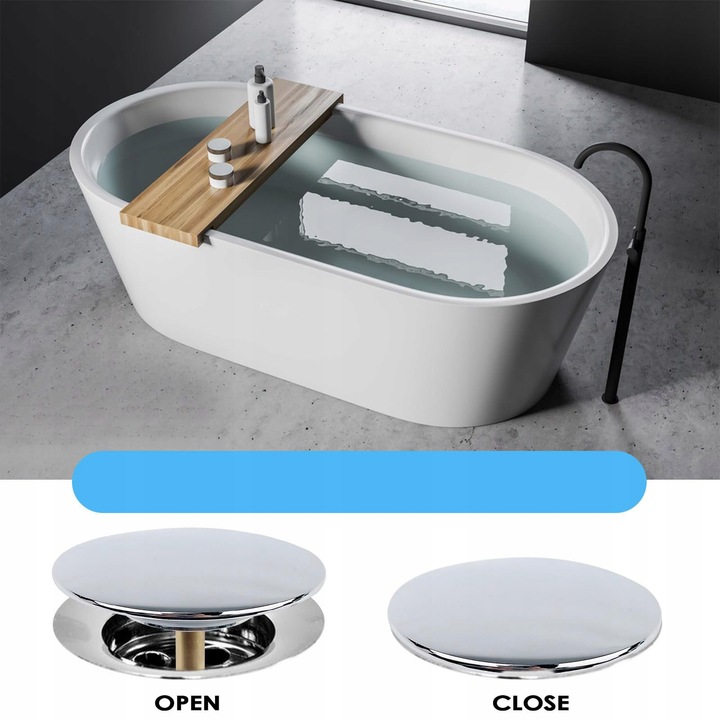 Korek do wanny do syfonu wannowego automatycznego standard