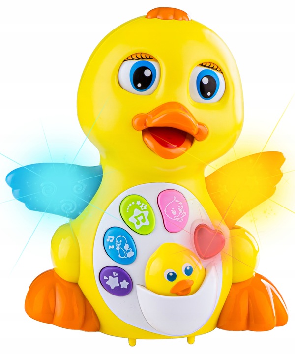 HOLA Interaktywna tańcząca kaczka śpiewa tańczy światło dźwięk