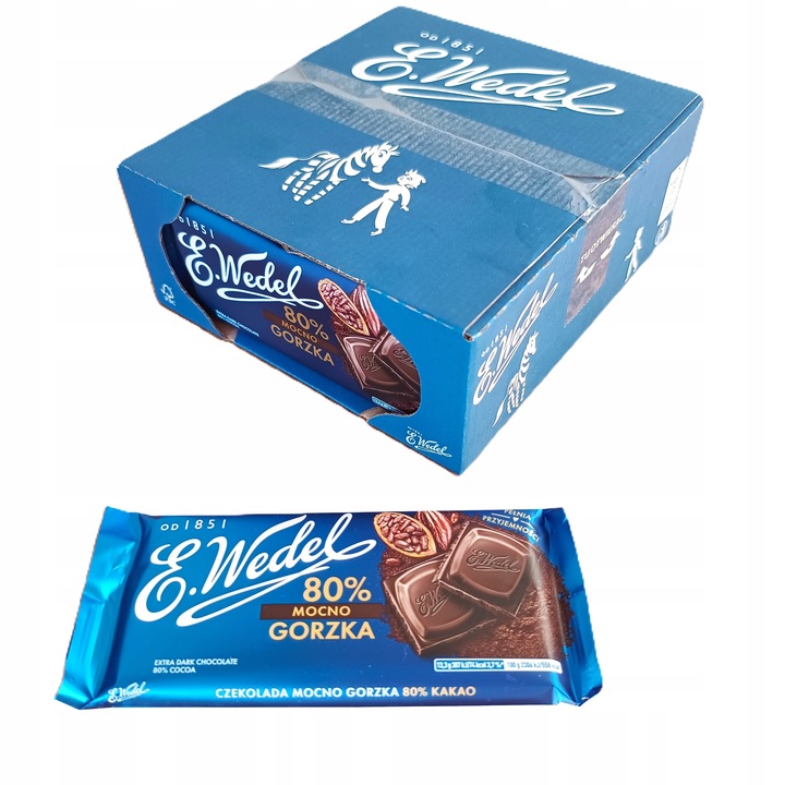 E.WEDEL CZEKOLADA MOCNO GORZKA 80% KAKAO 80g