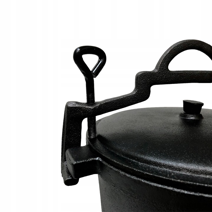 Kociołek myśliwski żeliwny Emaliowany 11L garnek ognisko grill