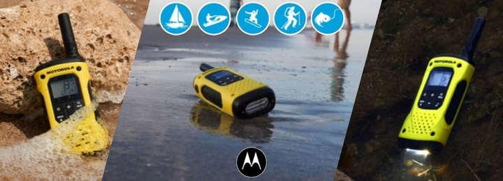 2x MOTOROLA T92 H2O WODOODPORNE KRÓTKOFALÓWKI ZASIĘG DO 10km + FUTERAŁ