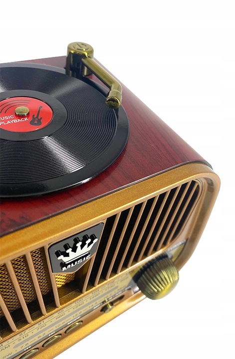 Radio Kuchenne Retro 3 pasma FM/AM/SW USB/TF Bluetooth Aku18650