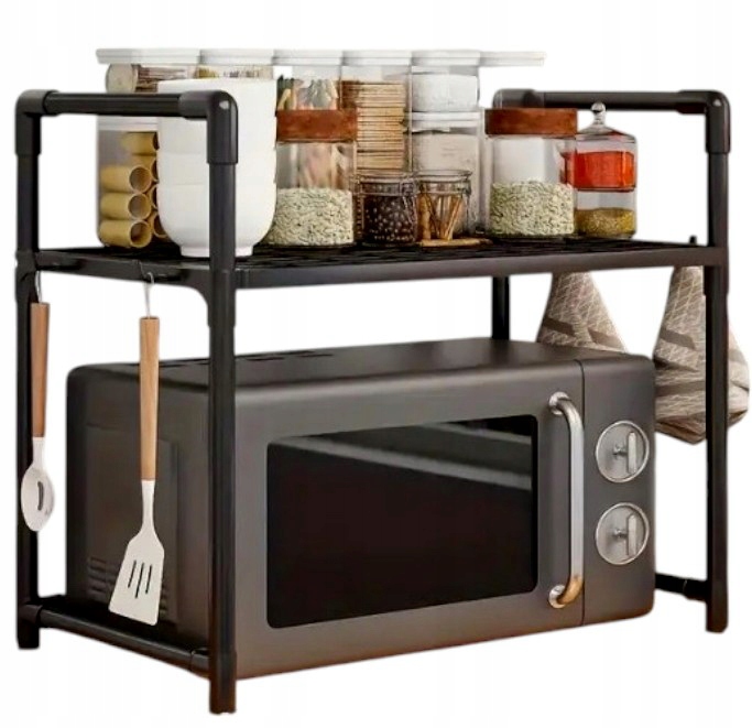 ORGANIZER KUCHENNY NAD MIKROFALÓWKĘ OPIEKACZ REGAŁ PÓŁKA PRZYPRAWY