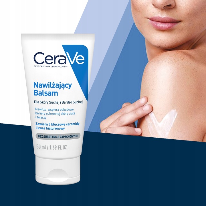 CeraVe Nawilżający balsam do ciała i twarzy, skóra sucha 50ml TRAVEL SIZE