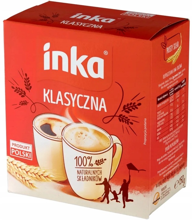 Inka Rozpuszczalna kawa zbożowa klasyczna 150 g x40