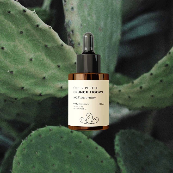 ~Hej dziewczyno, Olej z Opuncji Figowej, 100% BIO Organiczny, Premium, 30ml