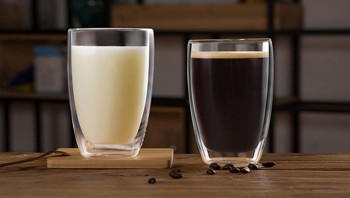 6x SZKLANKI TERMICZNE DO KAWY LATTE DRINKÓW 350ml ATESTOWANE