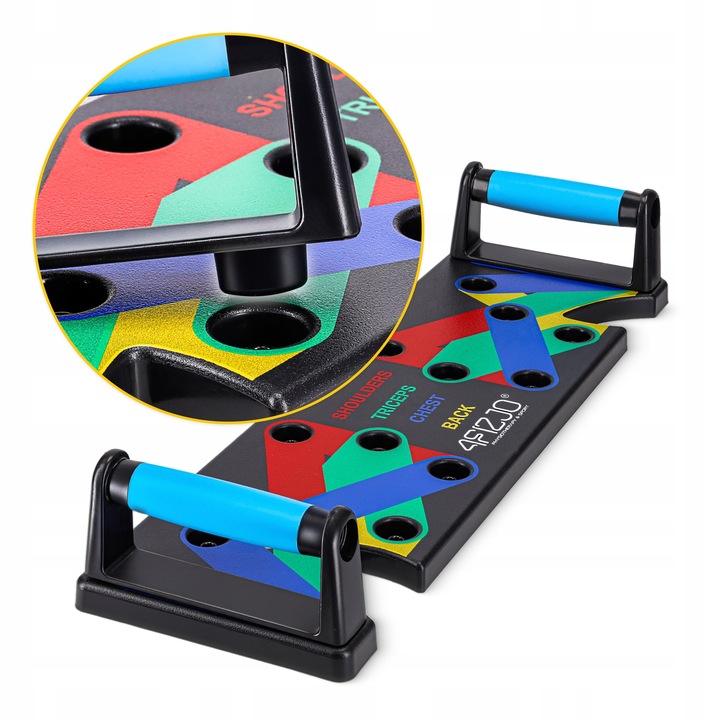 DESKA UCHWYTY DO POMPEK ĆWICZEŃ PLATFORMA PUSH UP BOARD WIELOFUNKCYJNA SIŁA