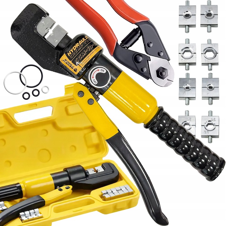 ZACISKARKA HYDRAULICZNA DO TULEJEK KABLOWYCH MATRYCE 4-70MM ZESTAW XL