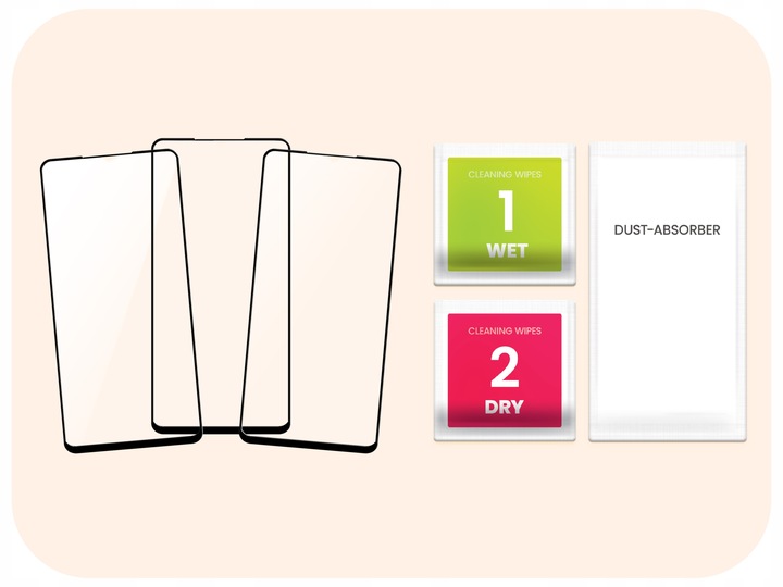 3-pak SZKŁO HARTOWANE DO Realme 8 na cały ekran 9H ochronne 5D