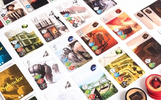 GRA PLANSZOWA EDUKACYJNA RODZINNA Splendor GRA dla dzieci 10+ 2-4 OSÓB