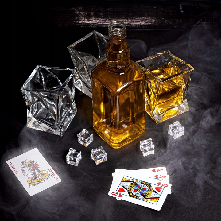 5x Butelki szklane 0,5L DANIELS na nalewki whisky BIMBER WÓDKĘ WINO 500 ML