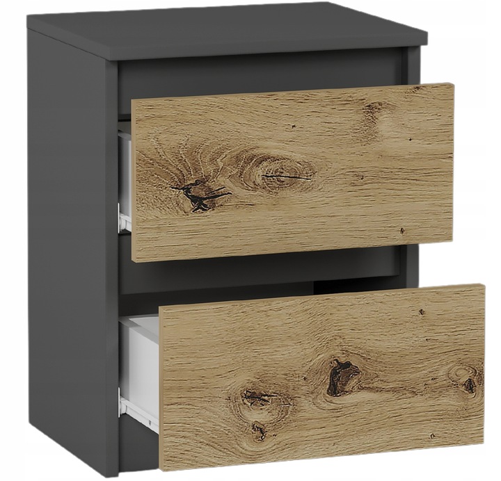 Szafka nocna komoda stolik 40cm R-2 ANTRACYT MIX ARTISAN