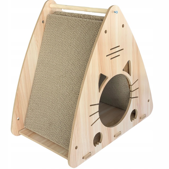 Petstore DRAPAK DLA KOTA Drewniany domek Budka Karton Legowisko
