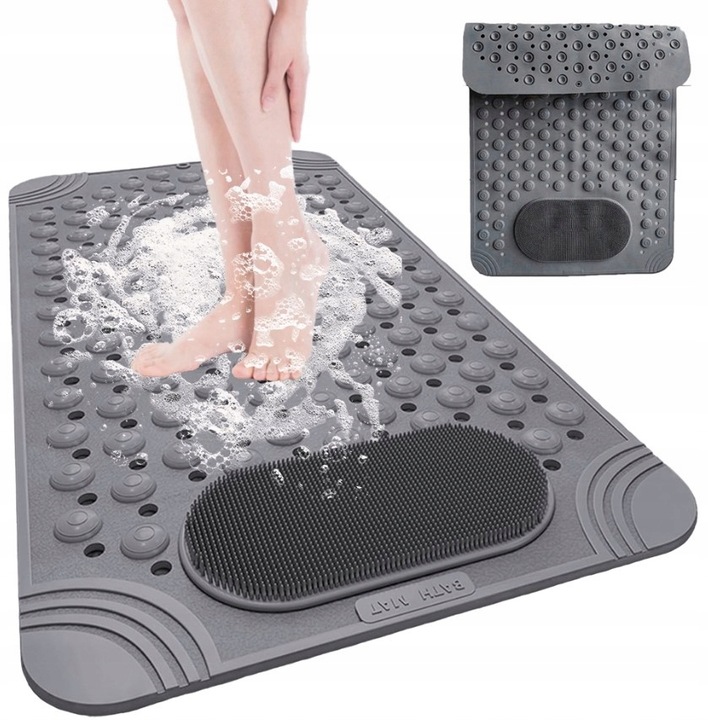 MATA ŁAZIENKOWA DYWANIK PRYSZNICOWA DO WANNY ANTYPOŚLIZGOWA 38x82cm