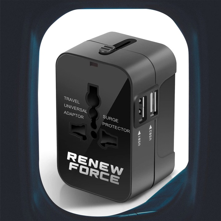 Uniwersalna Przejściówka ADAPTER Gniazda USA UK EU AUST Ładowarka USB