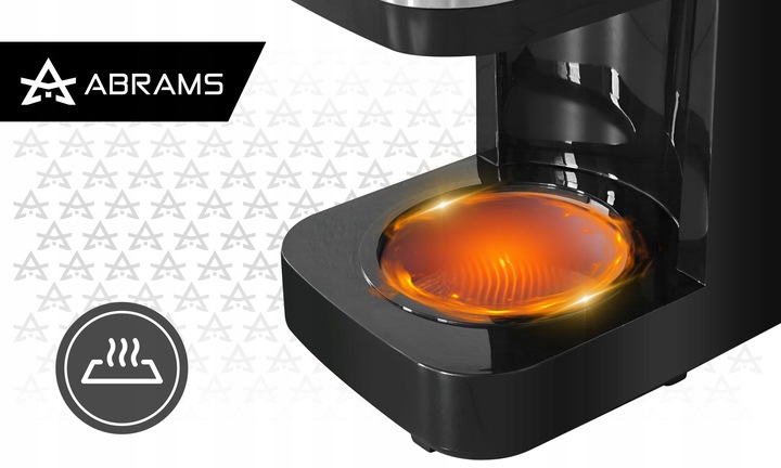 EKSPRES DO KAWY PRZELEWOWY 800ML 1000W BLOKADA KAPANIA PODTRZYMANIE TEMP