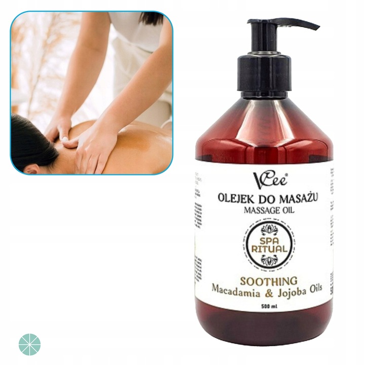 OLEJEK DO MASAŻU MAKADAMIA I OLEJ JOJOBA VCEE NATURALNY 500 ML