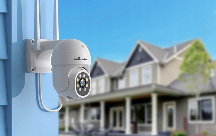 BEZPRZEWODOWA KAMERA OBROTOWA WIFI ZEWNĘTRZNA 4MPX DARMOWA APLIKACJA TUYA