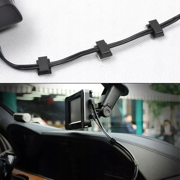 50x ORGANIZER UCHWYT KLIPS ZACISK DO KABLI