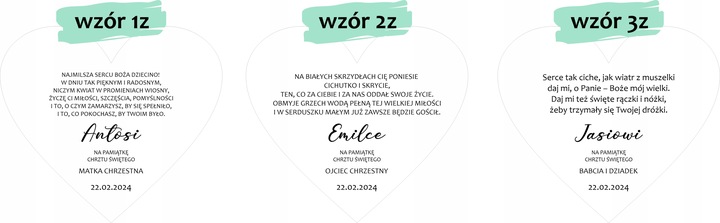 Pamiątka Chrztu Świętego Pudełko GOTOWY PREZENT NA CHRZEST Grawer