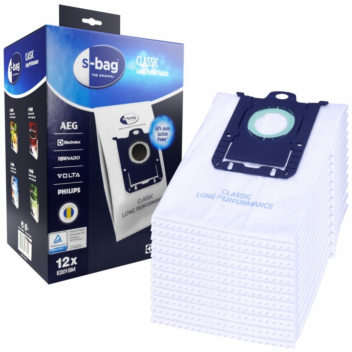 Worki S-Bag Classic 12szt + FILTR HEPA