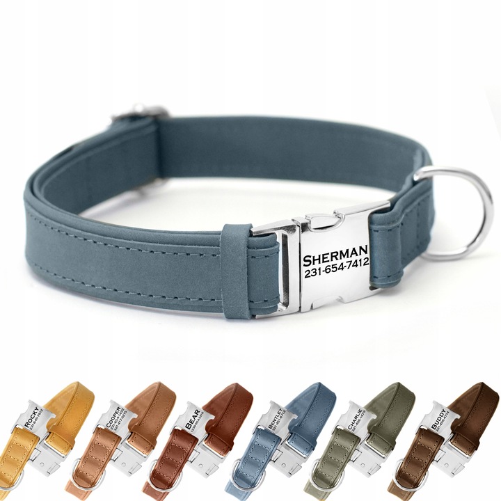 Obroża dla psa Blue z metalową klamrą rozmiar XS