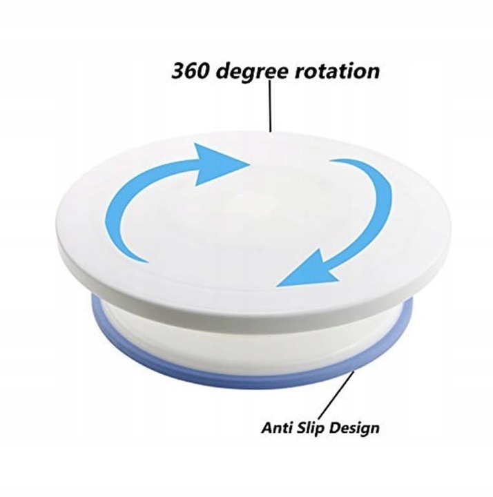 Talerz Obrotowy do Dekorowania Tortów Patera na Ciasto 28 cm