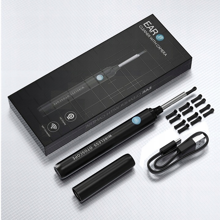 Smart Otoskop Kamera Czyszczenie Uszu Do Usuwania Woskowiny Wosk Wifi