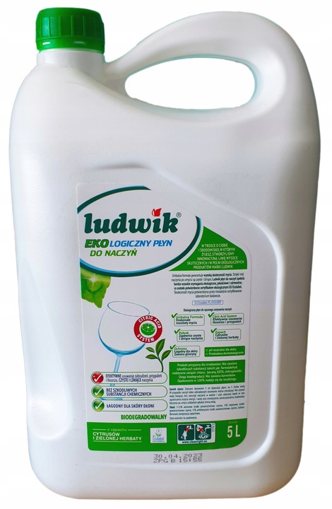 Ludwik Ekologiczny Płyn do mycia naczyń 5 L