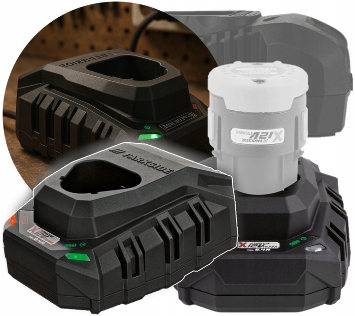 PARKSIDE szybka ŁADOWARKA PLGK 12 A3, 12V 2,4A LED x12v Team