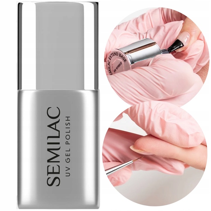 Semilac Base Baza EXTEND przezroczysty lakier hybrydowy do paznokci 7ml