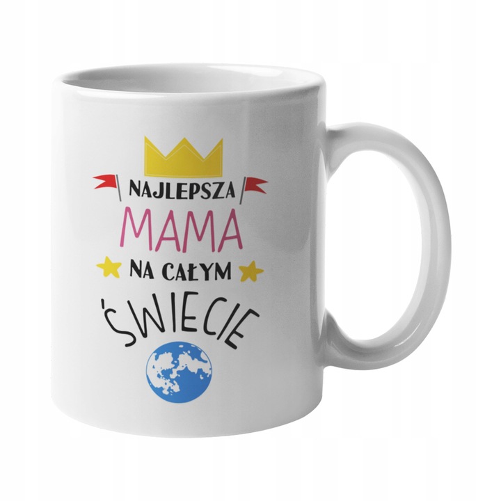 KOSZULKA DLA MAMY Z KUBKIEM NAJLEPSZA MAMA NA ŚWIECIE ZESTAW UPOMINKOWY 1+1