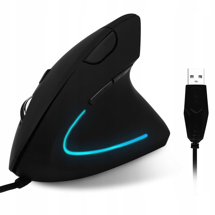 Myszka wertykalna RENEW FORCE pionowa MYSZ ergonomiczna przewodowa CICHA