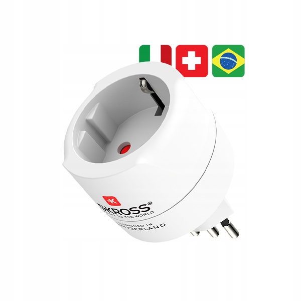 SKROSS Adapter Przejściówka z Polski do Włoch, Szwajcarii, Brazylii