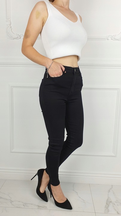 # DAMSKIE SPODNIE JEANSOWE WYSZCZUPLAJĄCE KOLORY #