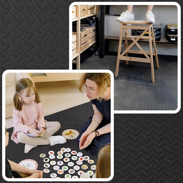 8x MATA POD SIŁOWNIĘ BASEN PUZZLE POD SPRZĘT DO ĆWICZEŃ PIANKA 60x60