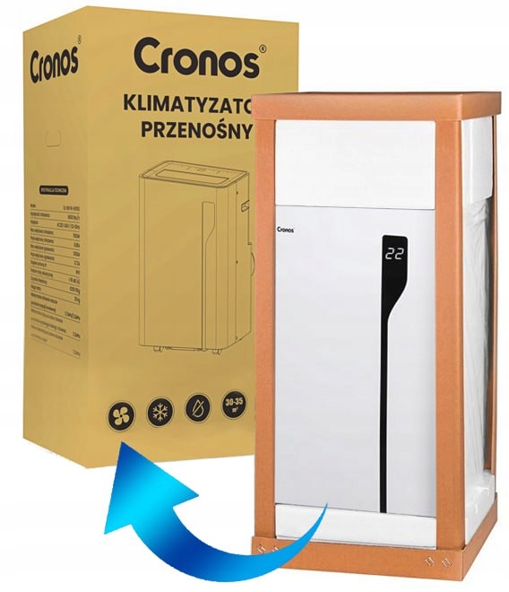 KLIMATYZATOR PRZENOŚNY POKOJOWY KLIMA MOBILNA KLIMATYZACJA WiFi 4,1kW 3w1