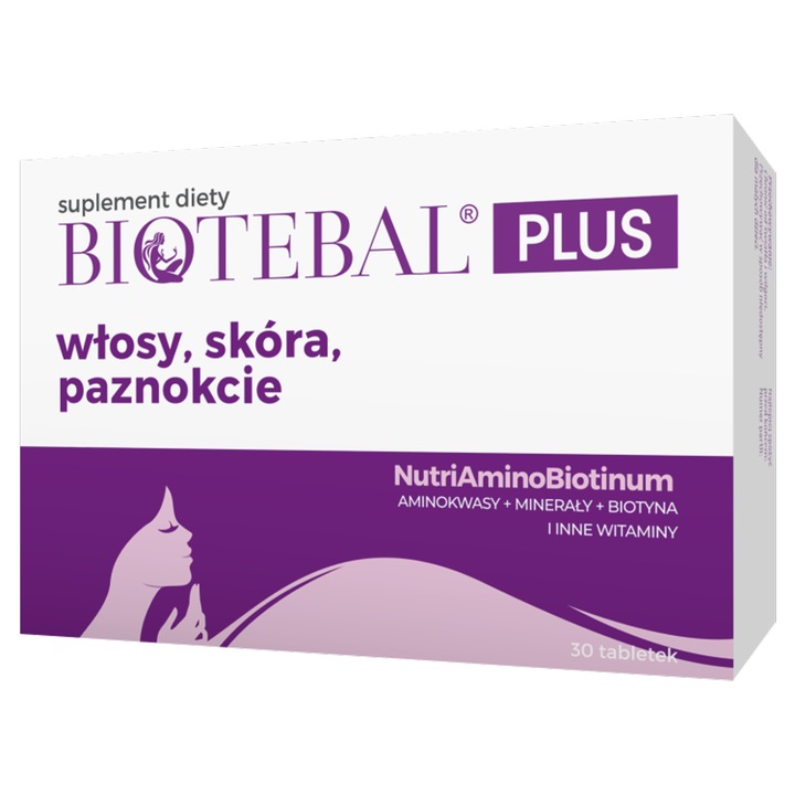 BIOTEBAL TABLETKI PLUS NA WŁOSY,SKÓRA,PAZNOKCIE X 30 TAB.