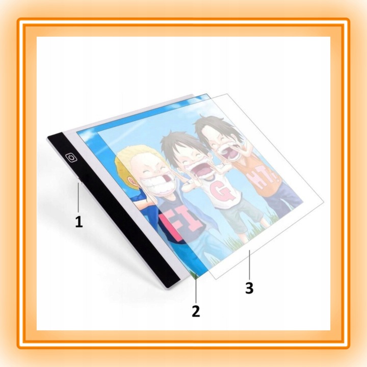 TABLET GRAFICZNY TABLICA DZIECI RYSOWANIA DESKA KREŚLARSKA LED + 5 GRATISÓW