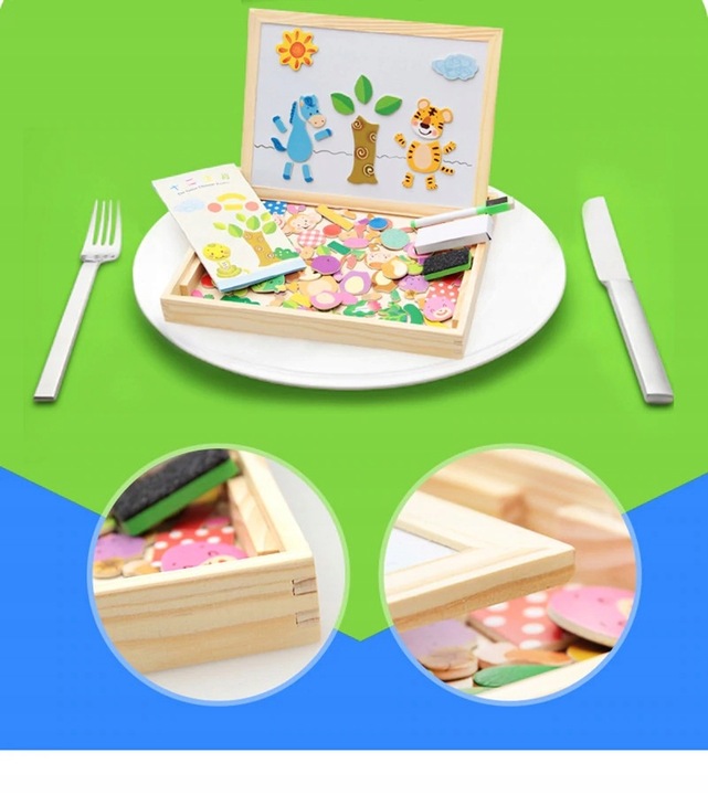 EDUKACYJNA duża WIELOFUNKCYJNA tablica MAGNETYCZNA