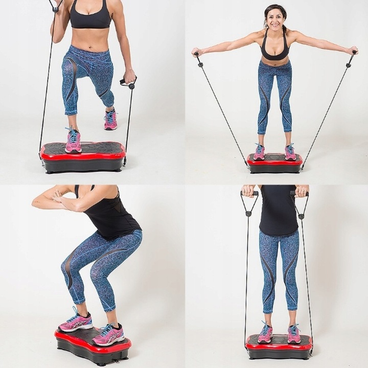 PLATFORMA WIBRACYJNA WIBRUJĄCA MASAŻER CAŁEGO CIAŁA TRENINGOWA Z PILOTEM